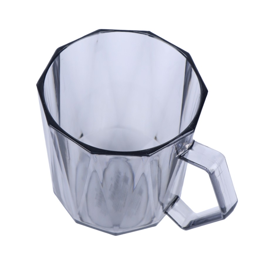 Generic Plastic Transparent Mug 400ml - 2 Color Pack