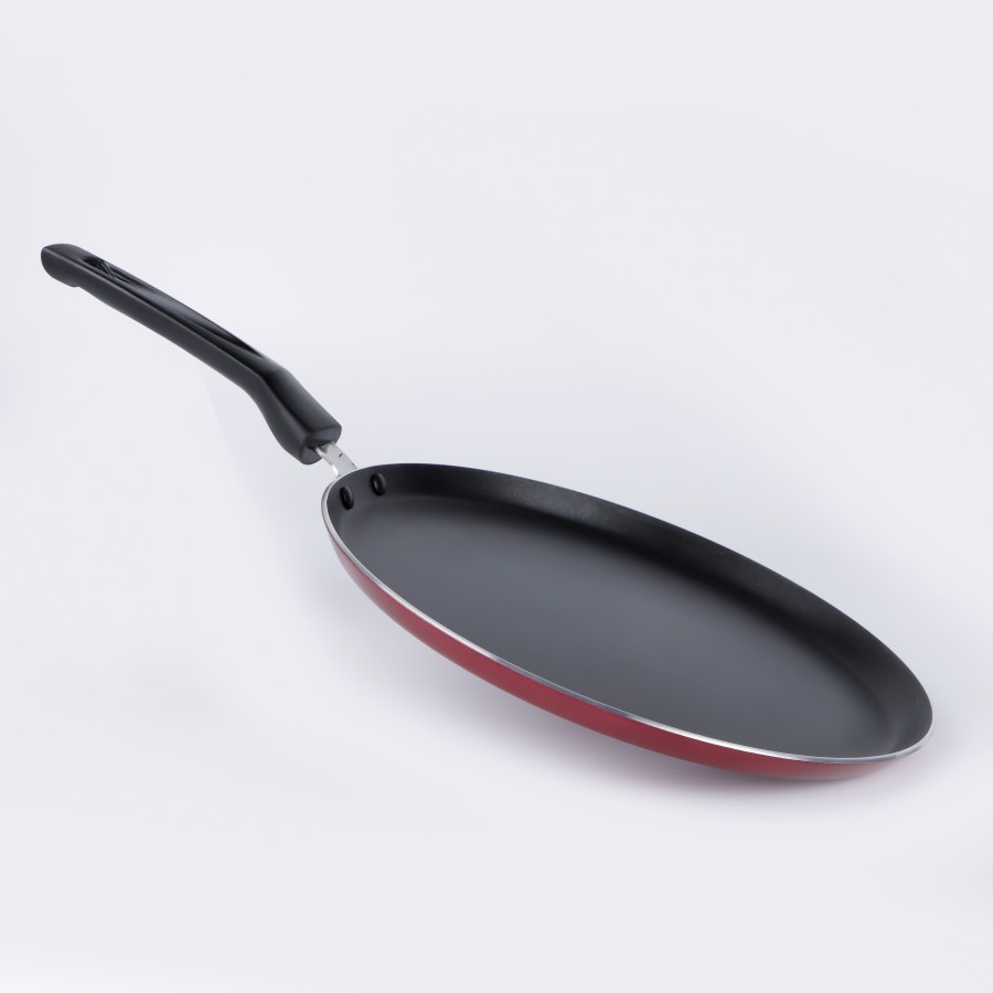 KITCHENMARK Non stick Dosa Tawa -27cm - Red