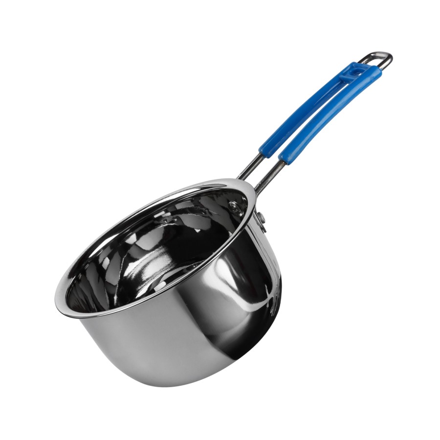 KITCHENMARK 3pc Stainless Steel Sauce Pan 15cm, 18cm, 20cm - Blue