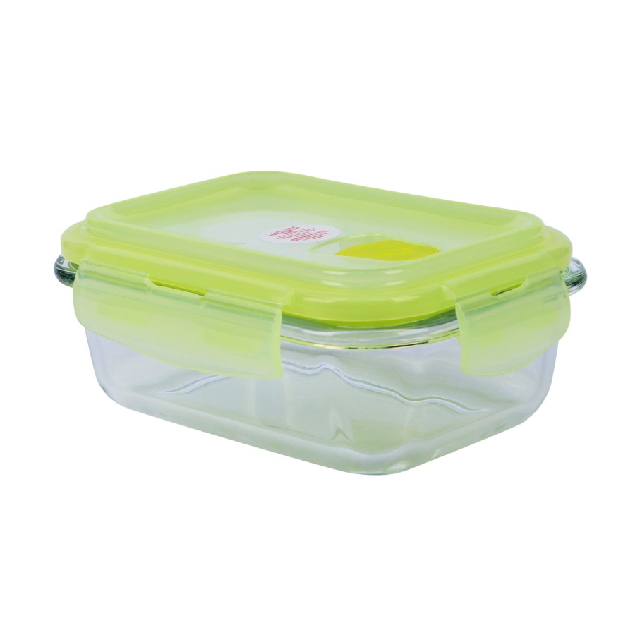 Generic Glass Storage Food Container 370ml - Green