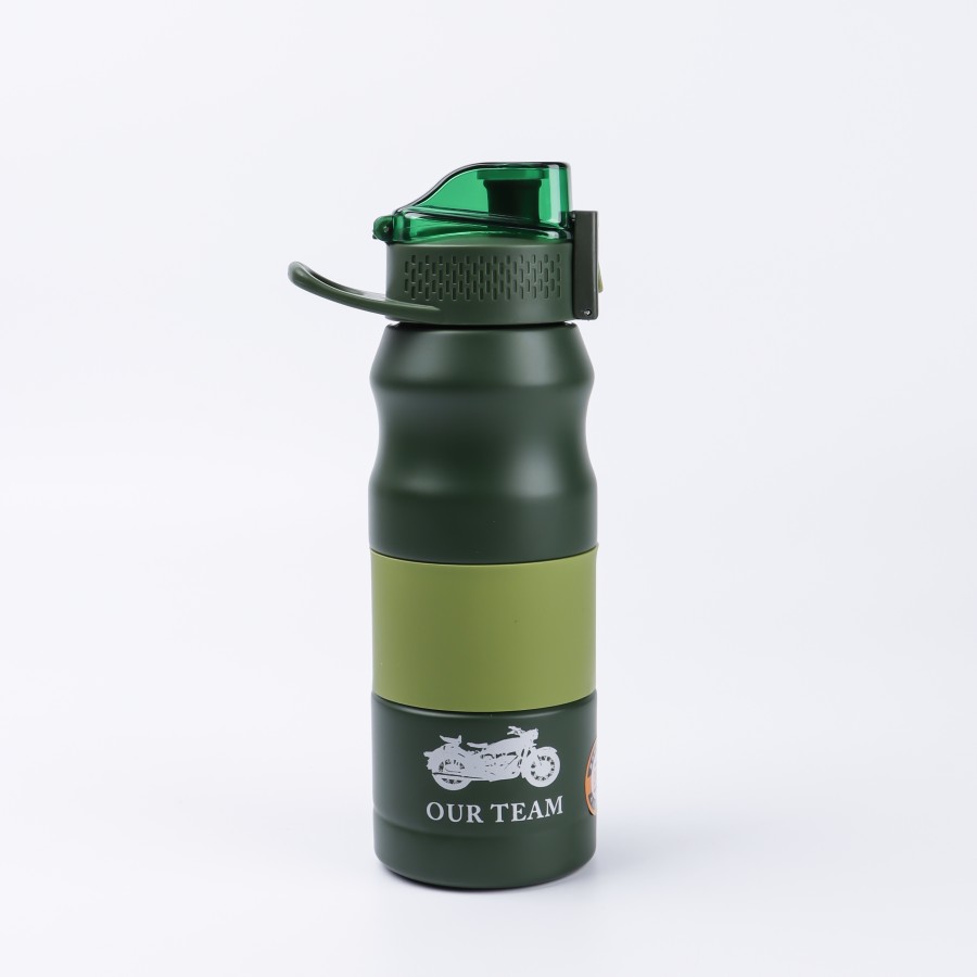 Generic Vacuum Thermos Stainless Steel Bottle 500 mL - Green