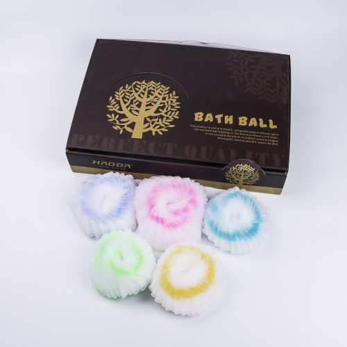 Generic 20pc Shower Loofahs Bath Balls - 5 Color Pack in Box