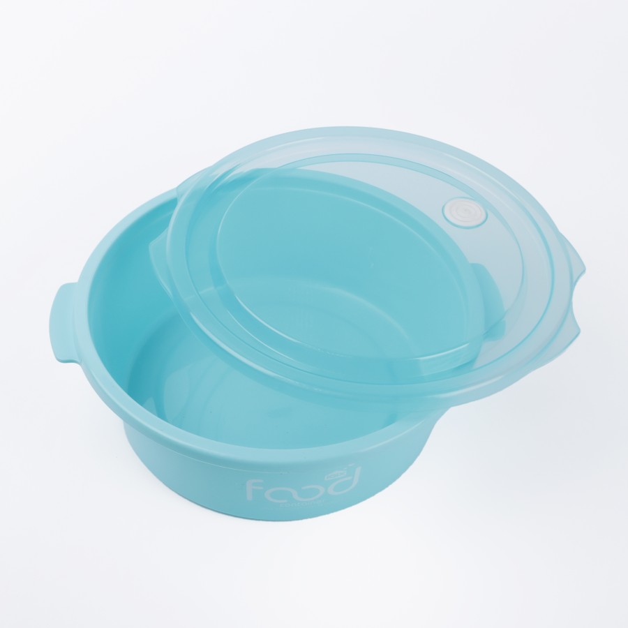 Generic Plastic Round 4pc Microwavable Food Storage Container 500ml - 3 Color Pack