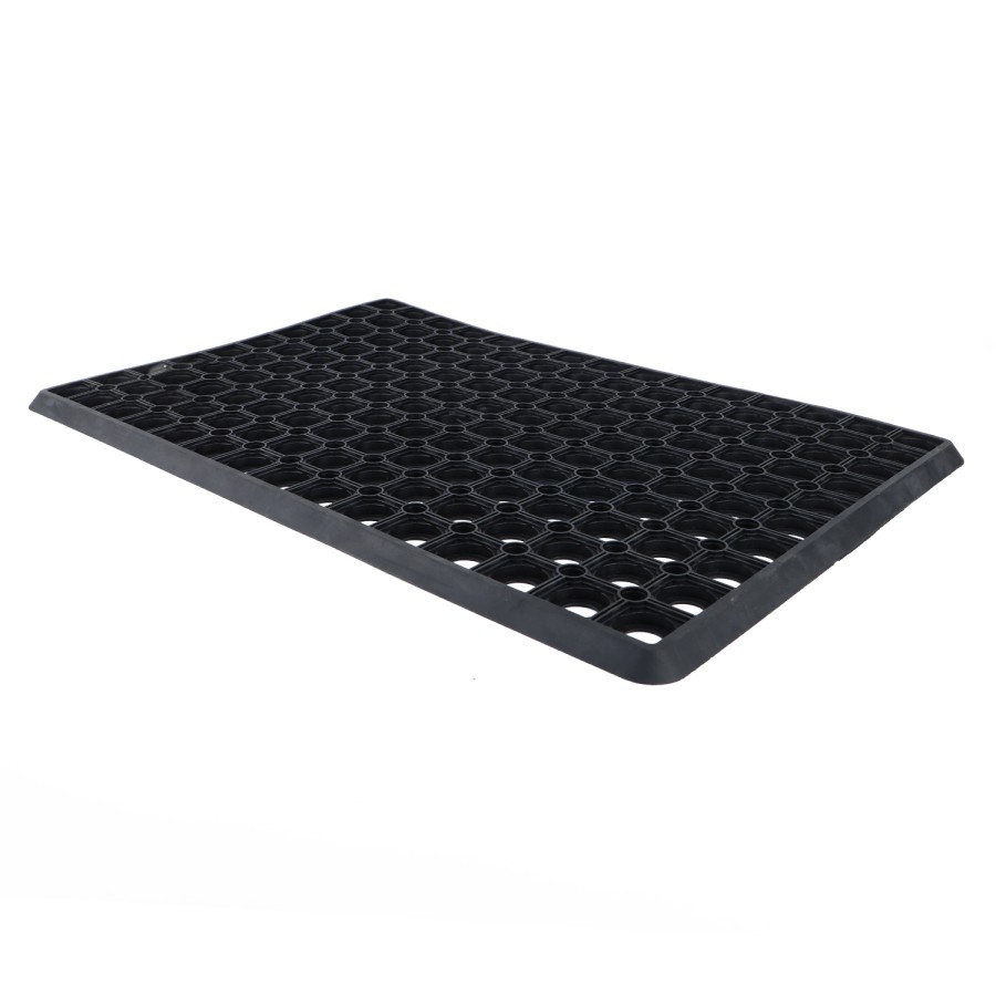 Generic Rubber Hollow Door Mat 40x60cm - Black