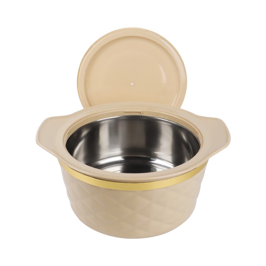 KITCHENMARK Kohenoor Stainless Steel Insulated Hotpot 2500ml - Beige