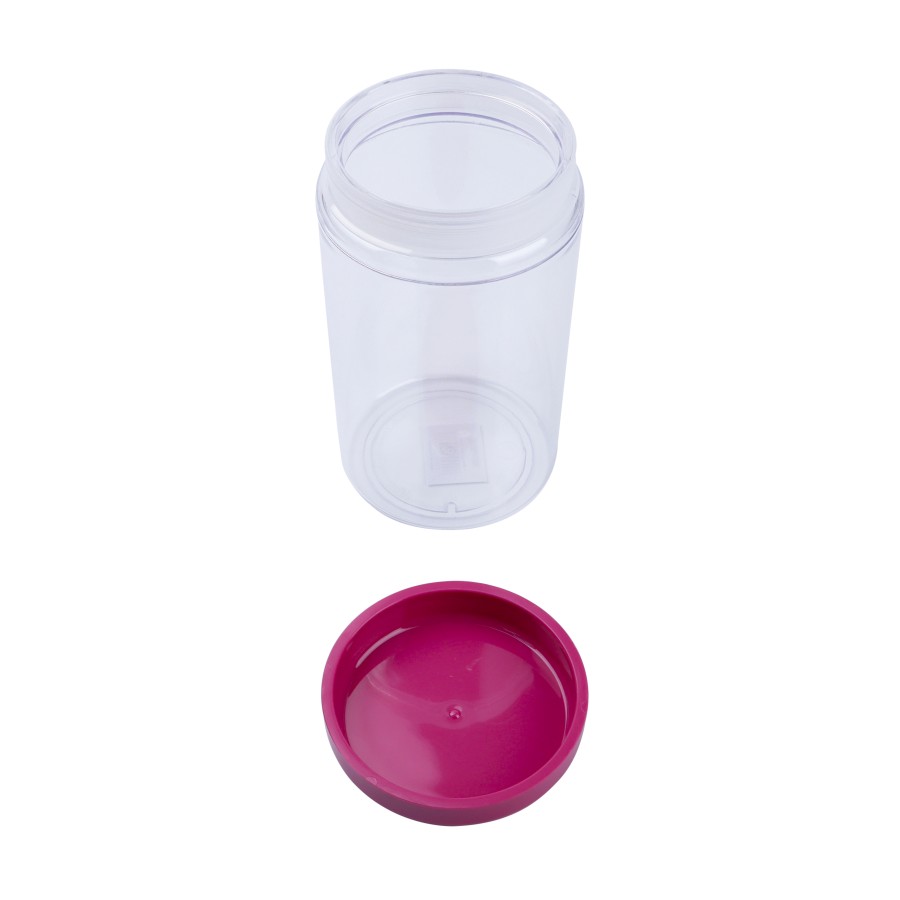 Generic Airtight Canister Transparent Container 1700ml Pink