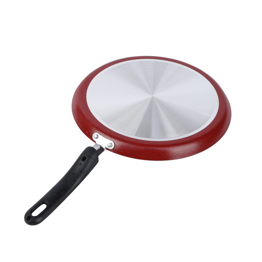 BECHOWARE 28cm Nonstick Aluminium Pancake Pan - Red