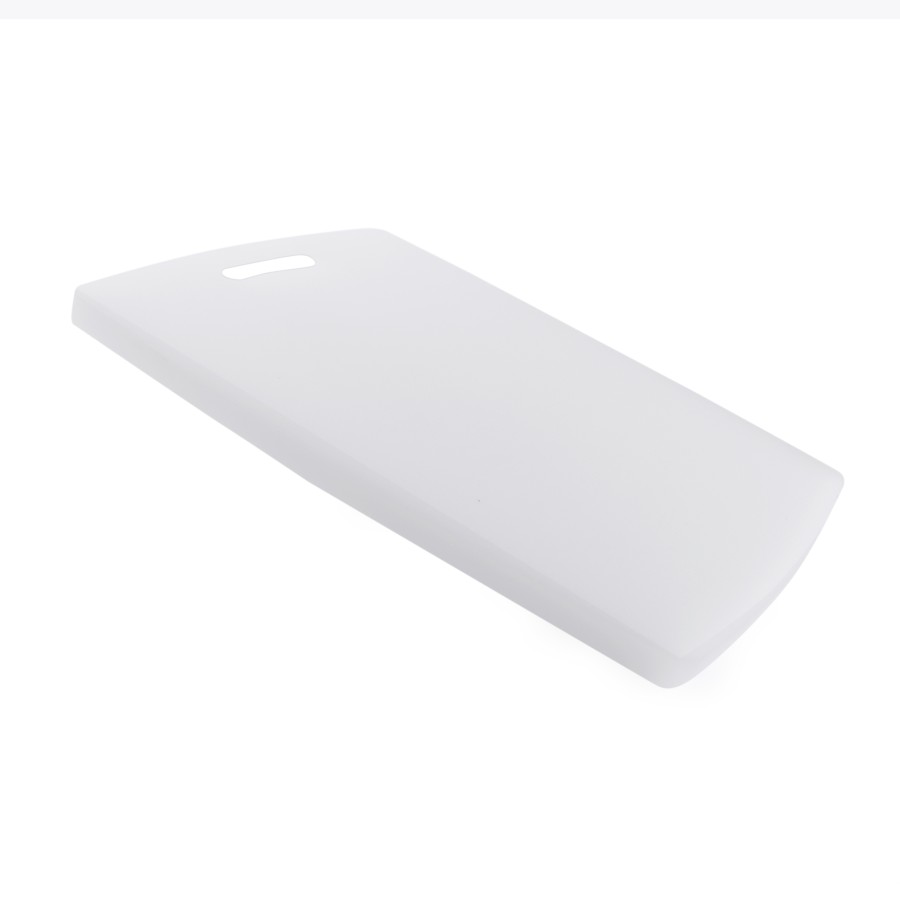 KITCHENMARK PE Plastic 15mm Chopping Cutting Board 39cm - White