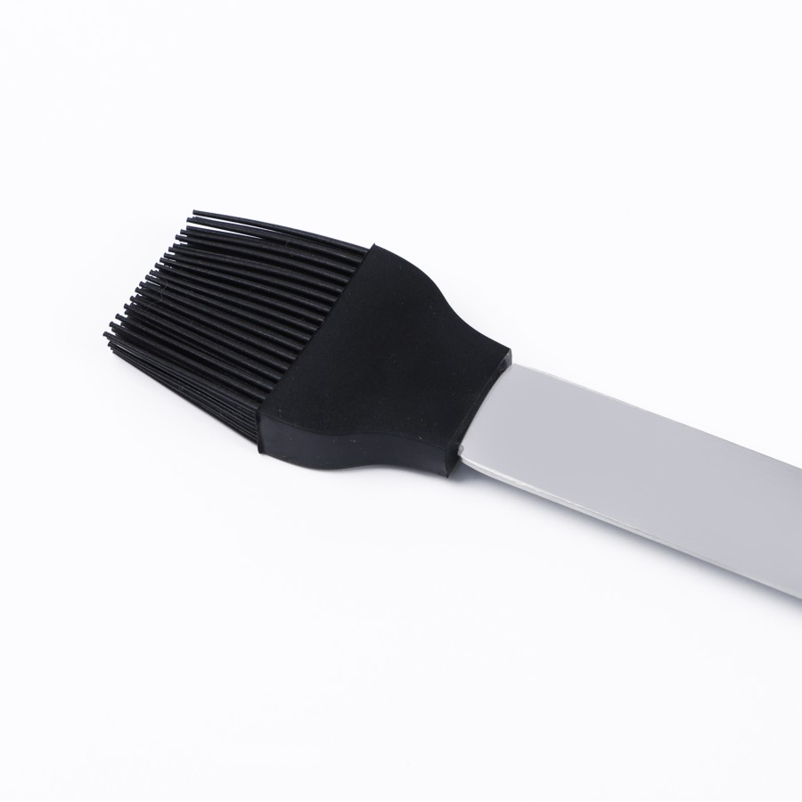 KITCHENMARK Stainless Steel Barbecue BBQ Silicone Basting Brush 43cm 