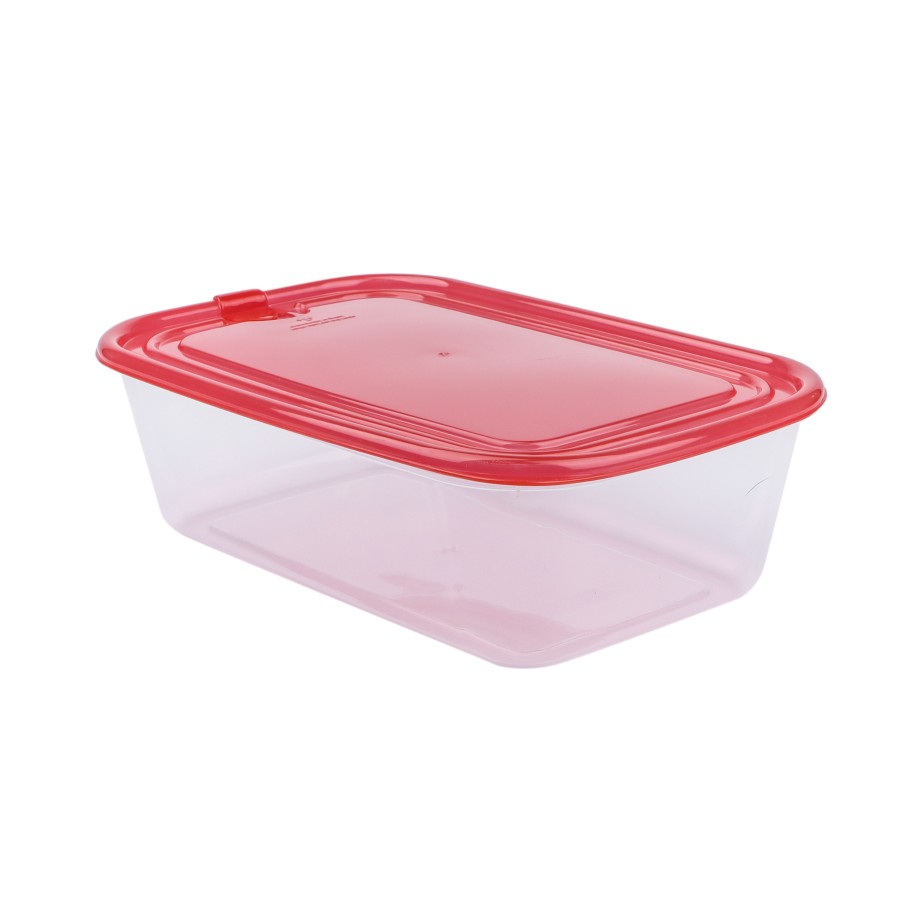 Generic 3pc Plastic Rectangle Microwavable Airtight Food Storage Container 1300ml - 3 Color Pack