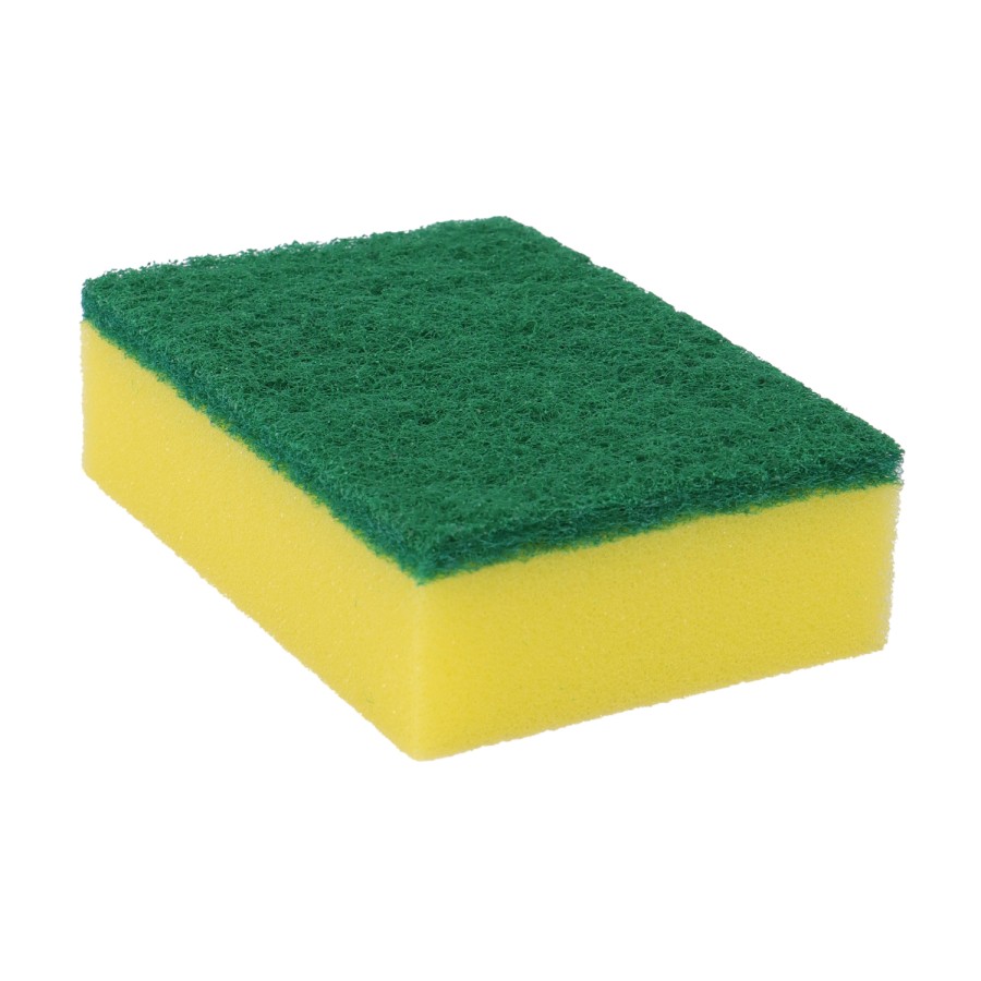 Generic 12pc Sponge Scouring Pad 10cm Set - Green