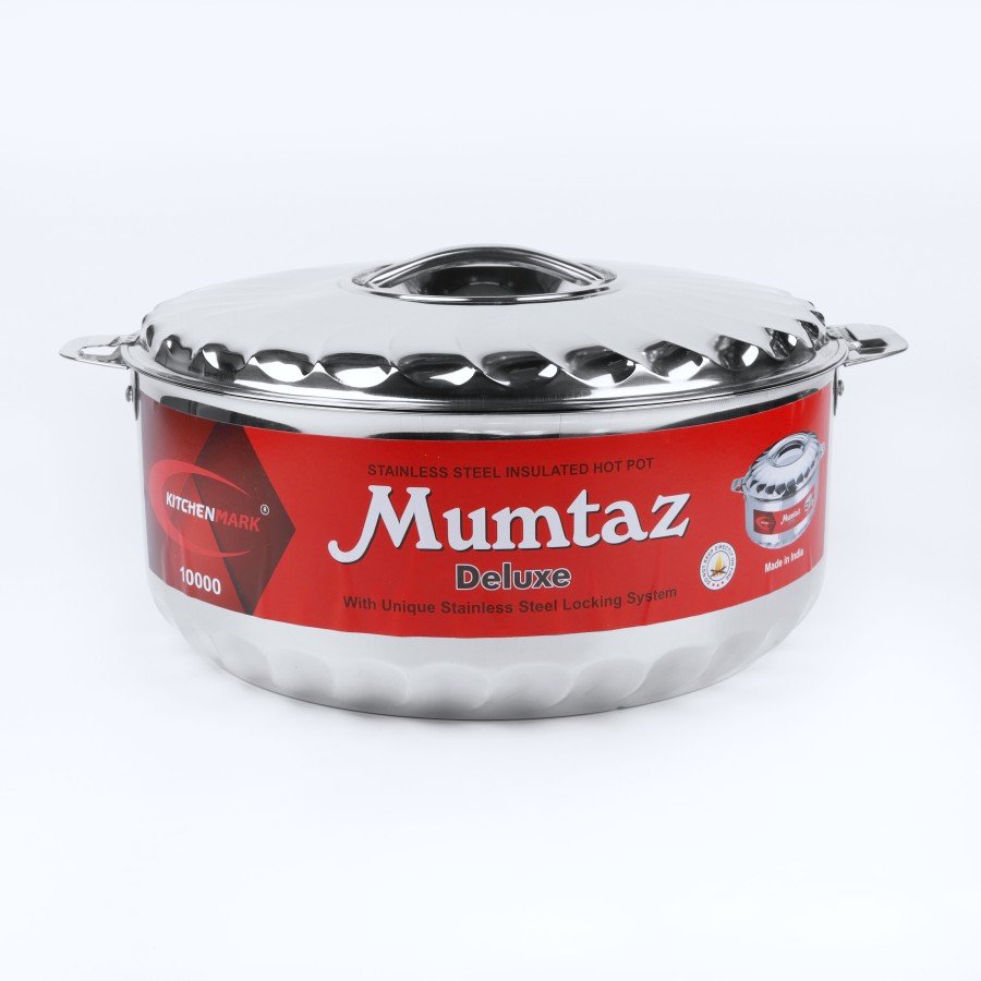 KITCHENMARK Mumtaz Stainless Steel Insulated Hot Pot - 10000ml