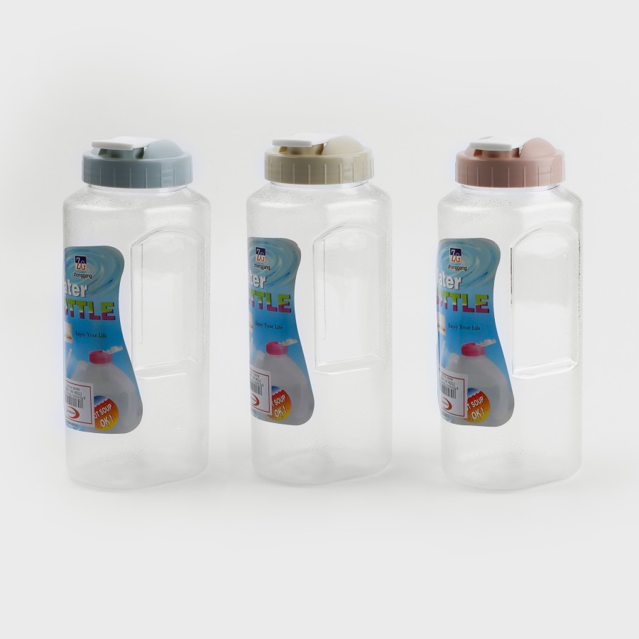 Generic Plastic Water Bottle 1200ml - 3 Color Pack