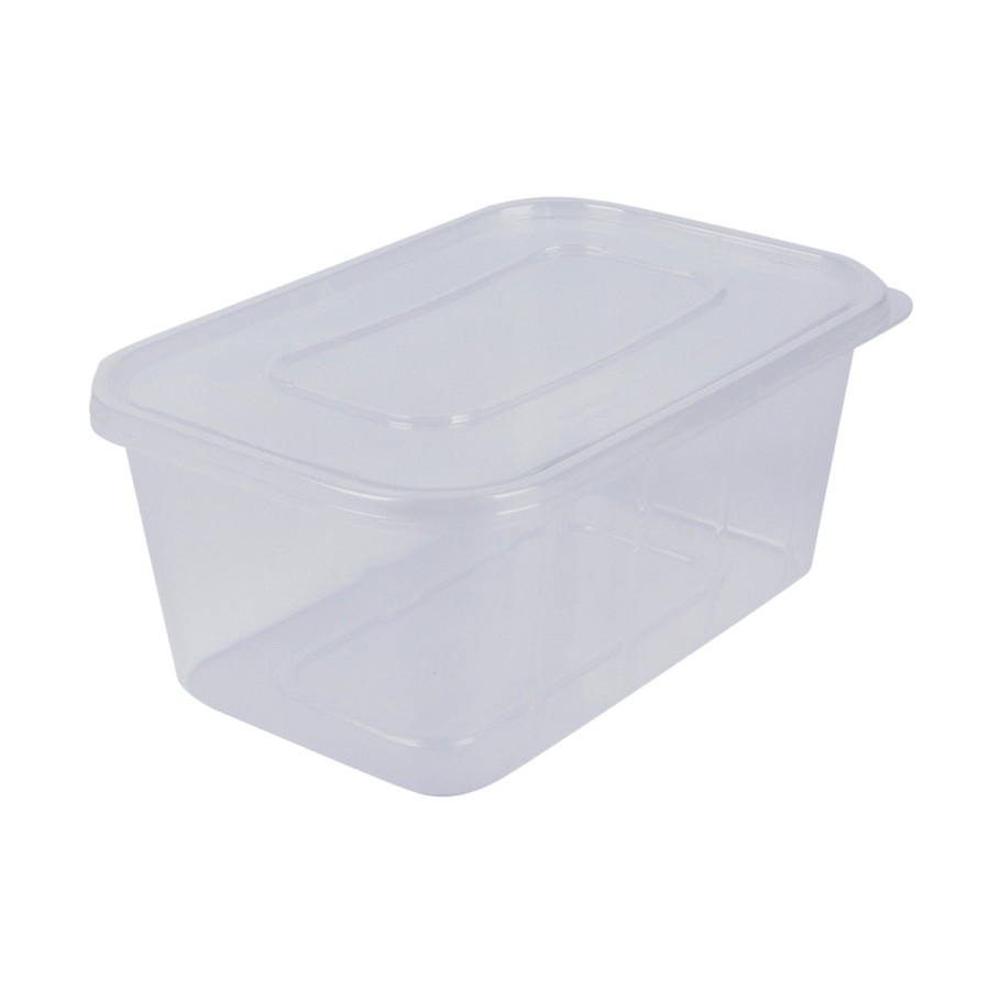 KITCHENMARK 10pcs Plastic Take Away Containers 1000ml - Transparent