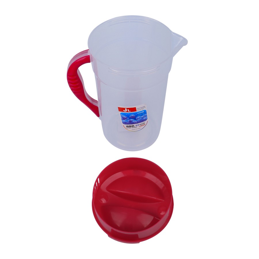 Generic Plastic Water Jug 2500ml with 4 Cups - Pink