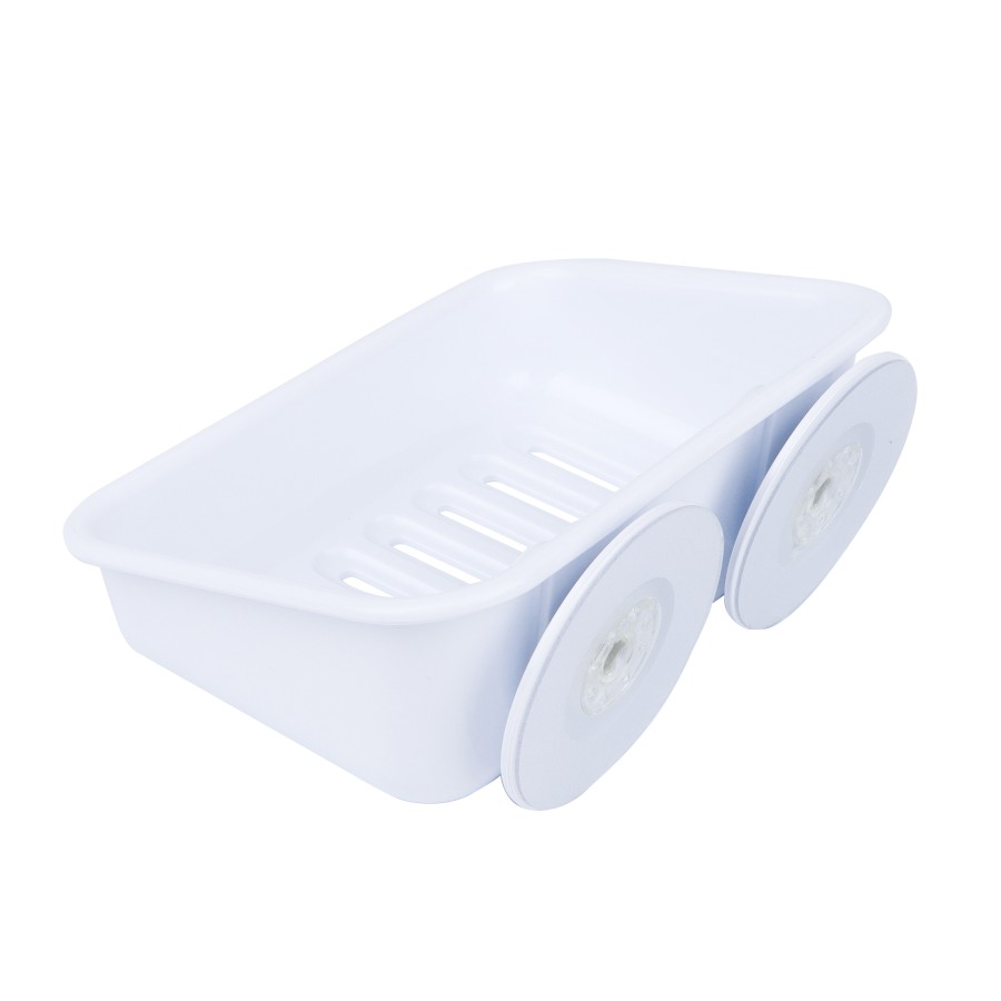 BECHOWARE Wall Hook Suction Soap Tray 16.5cm - White