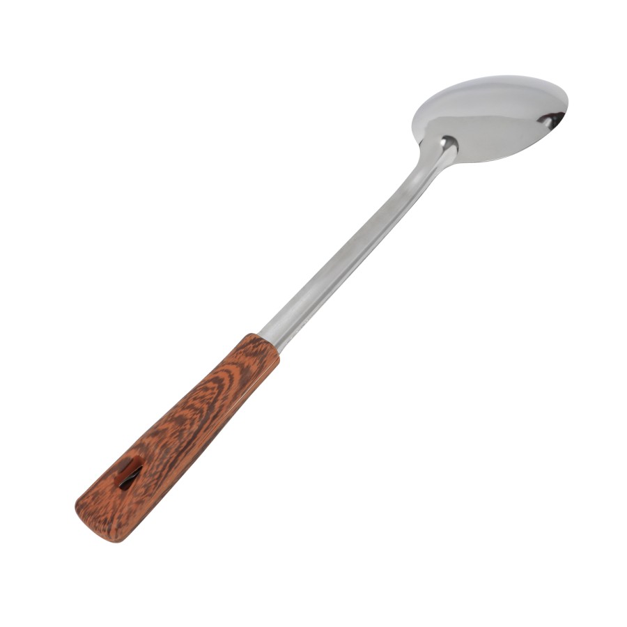 Generic Stainless Steel Rice Spoon - Plastic Wooden Design