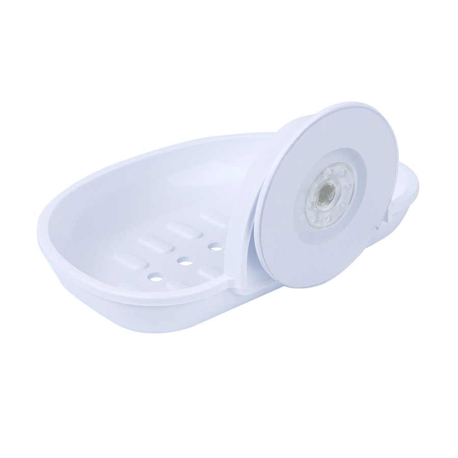 BECHOWARE Wall Hook Suction Soap Tray 15cm - White