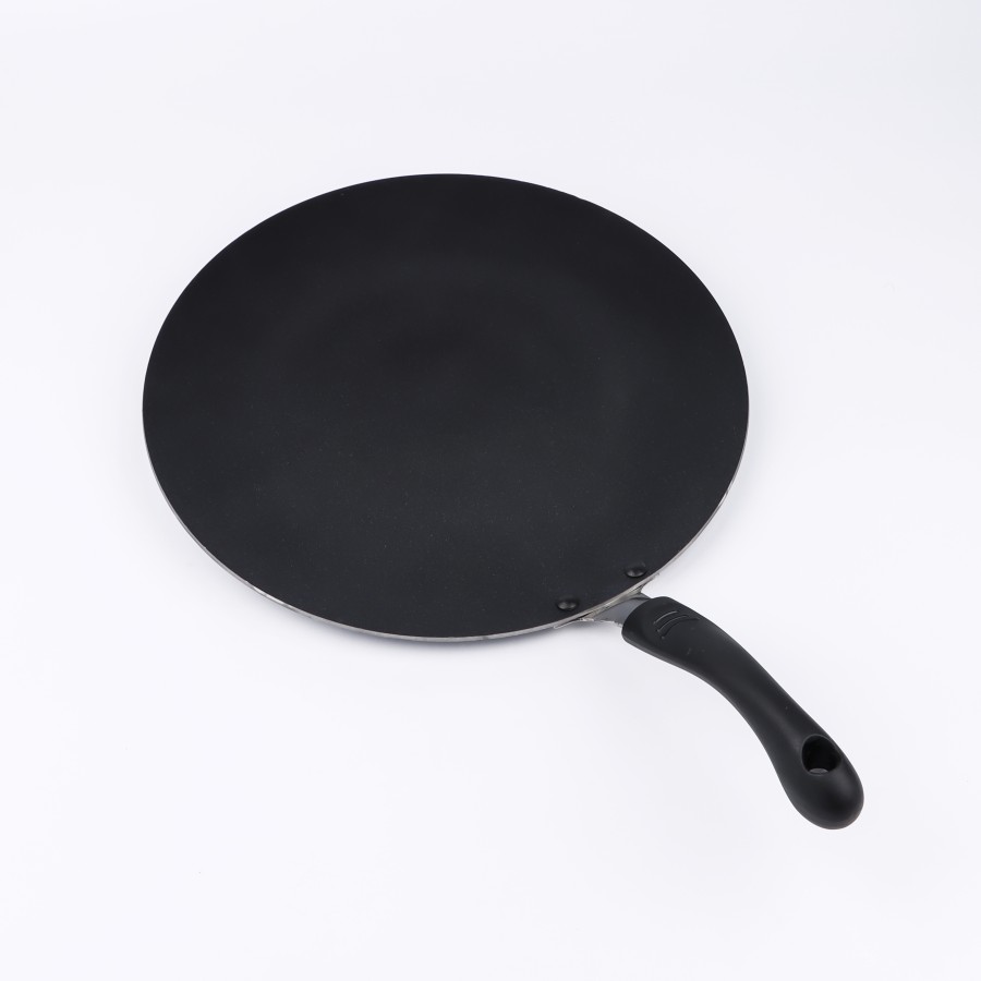 KITCHENMARK 2-way Non Stick Concave Tawa 29cm - Black