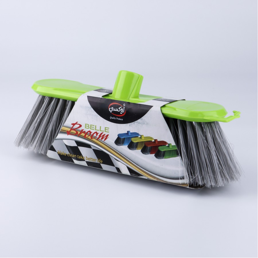 Oaxy Belle Indoor Floor Cleaning Broom - 3 Color Pack