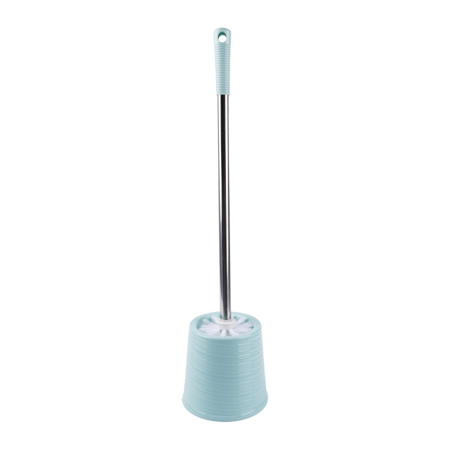 Generic Toilet Cleaning Brush and Stand with Steel Handle 49cm - 4 Color Pack