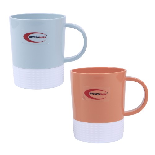 KITCHENMARK Plastic Mug 450ml - 2 Color Set