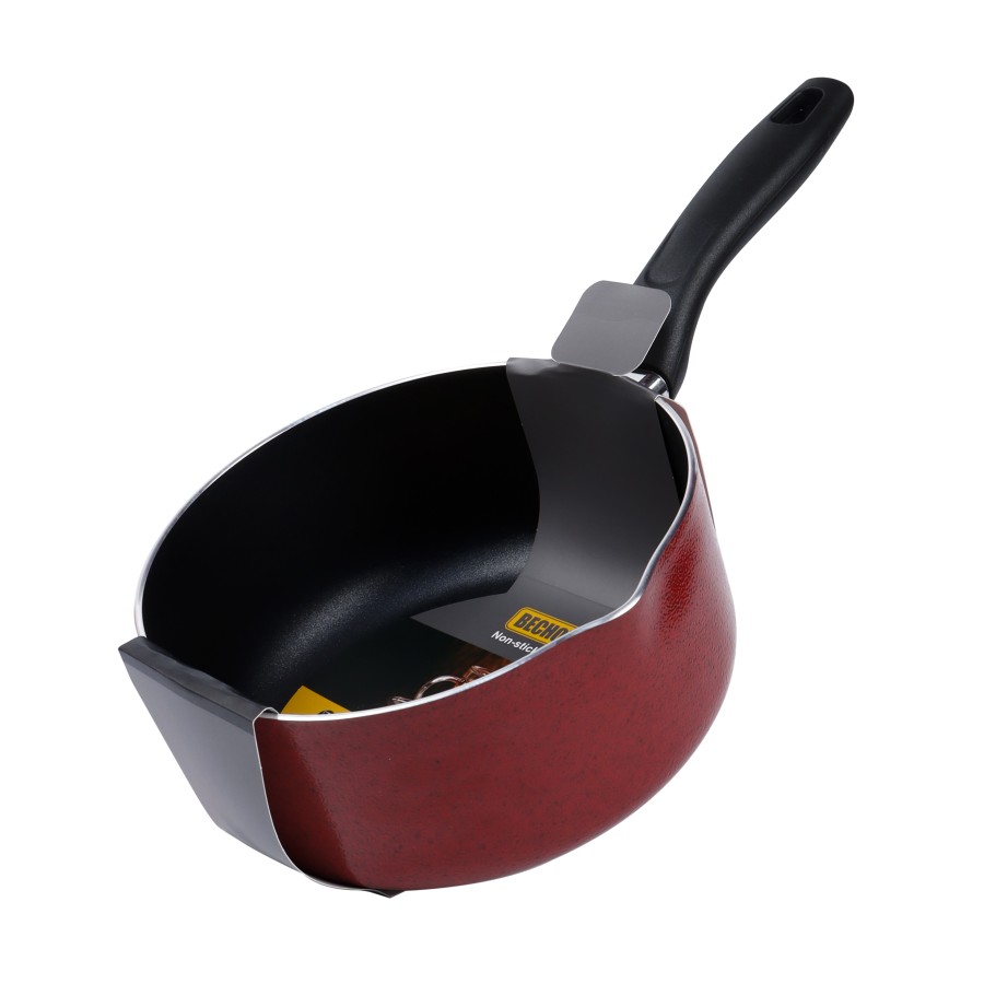 BECHOWARE 18cm Nonstick Sauce pan 2L - Red