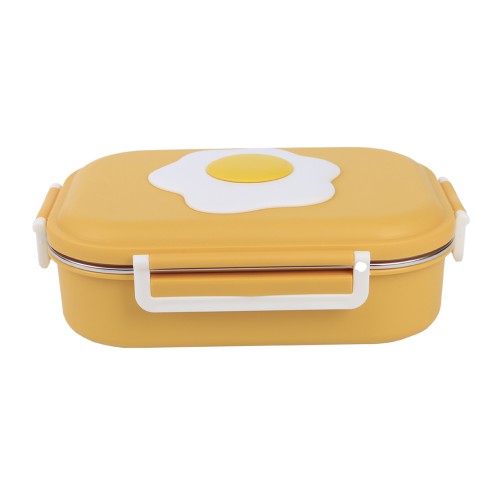 Generic Airtight Rectangle Lunch Boxes Snack Box Container Blue Double Tier
