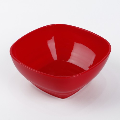 Generic Square Plastic Bowl 450ml 6pc Set - 4 Color Pack