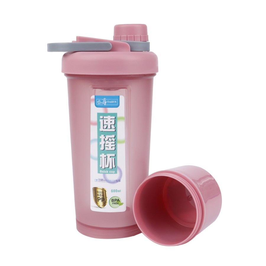 Generic Plastic Water Bottle 600ml - Pink