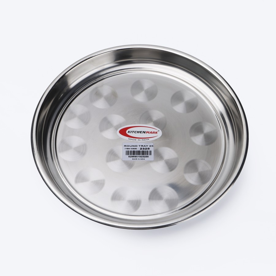 KITCHENMARK Steel Round Tray - 40cm