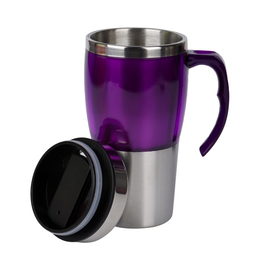 KITCHENMARK Stainless Steel Travel Mug 600ml - Purple