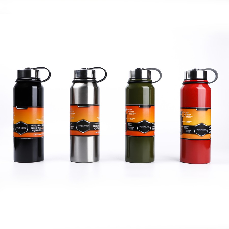 Generic Vacuum Thermos Stainless Steel Bottle 1100 mL - 4 Color Pack