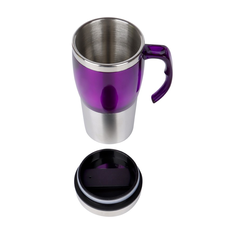 KITCHENMARK Stainless Steel Travel Mug 600ml - Purple