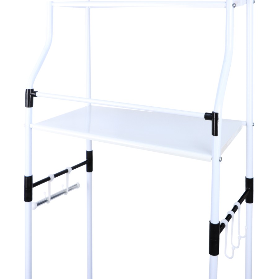 Generic 3 Tier Storage Rack Shelf for Toilet 50x160cm - White