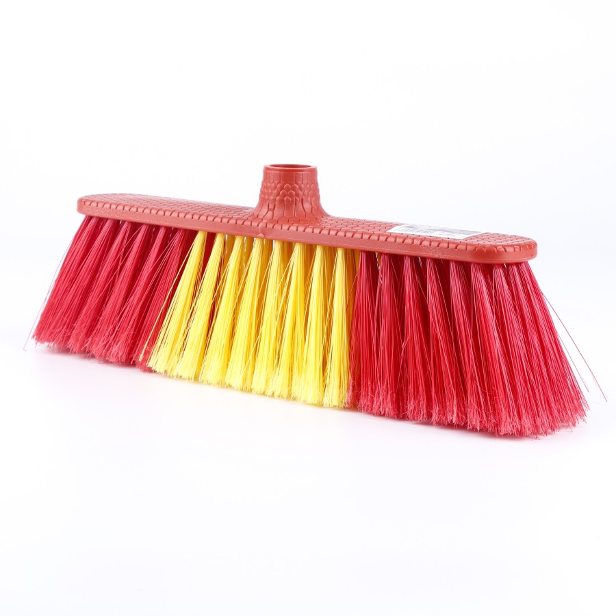 Oaxy Indoor Floor Cleaning Broom - 3 Color Pack