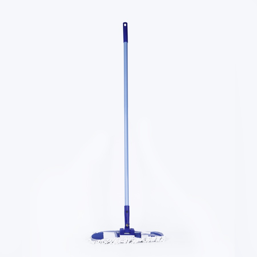 Oaxy Floor Cleaning Dustmop Airport Mop Full Set - 40cm Blue