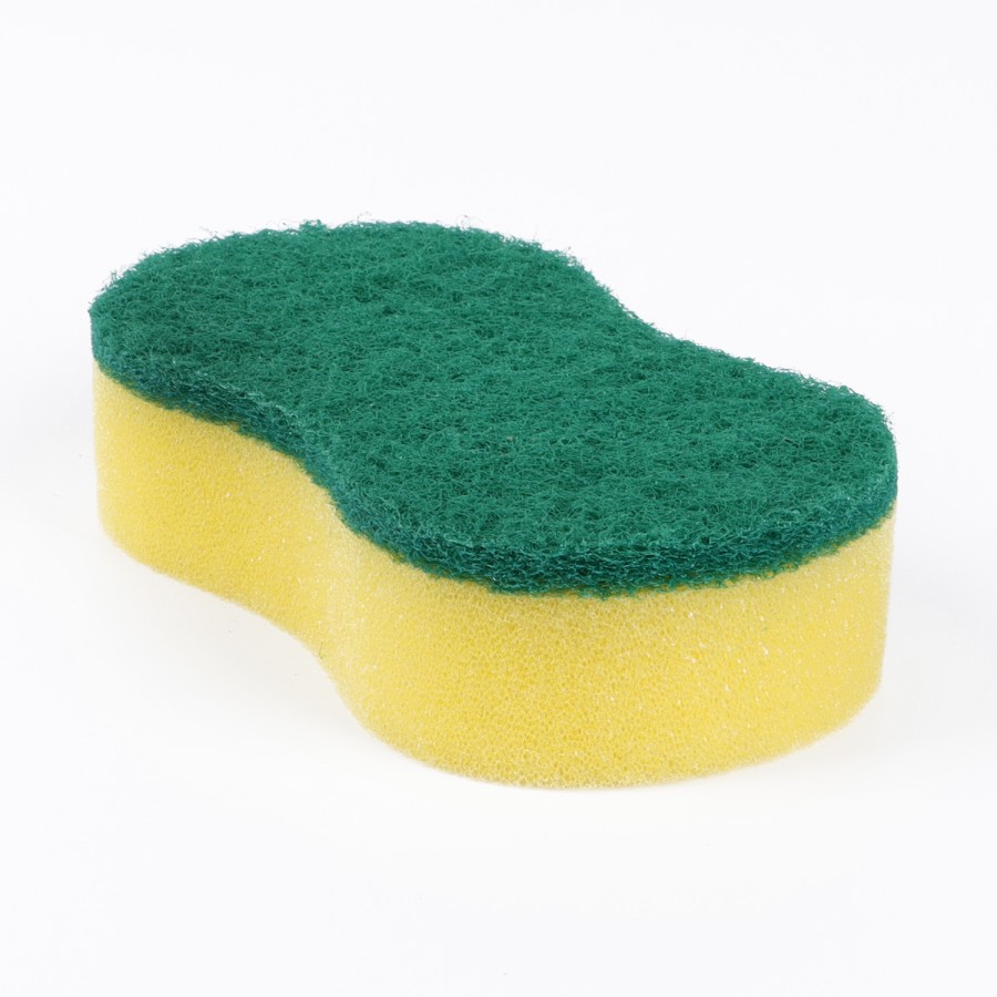 Generic 9pc Sponge Scouring Pad 10cm - Yellow