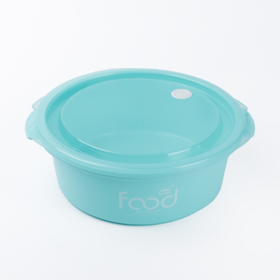 Generic Plastic Round 3pc Microwavable Food Storage Container 1300ml - 3 Color Pack