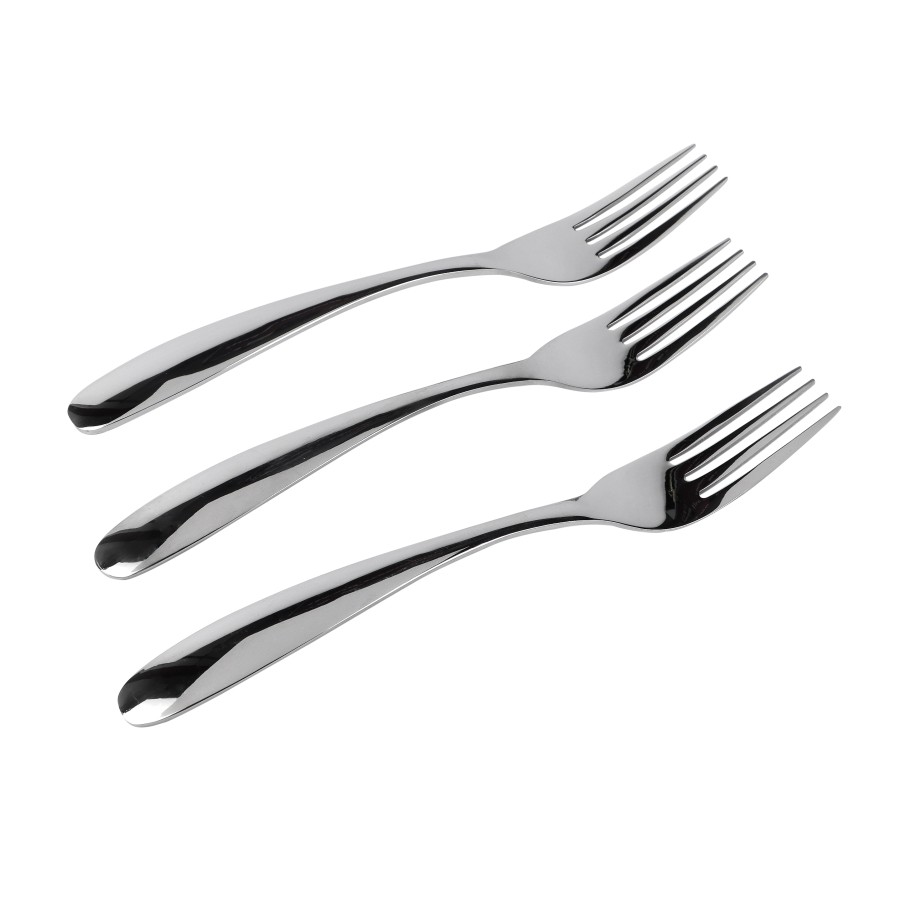 BECHOWARE 3pc Stainless Steel Table Fork Set 20.5cm - Silver