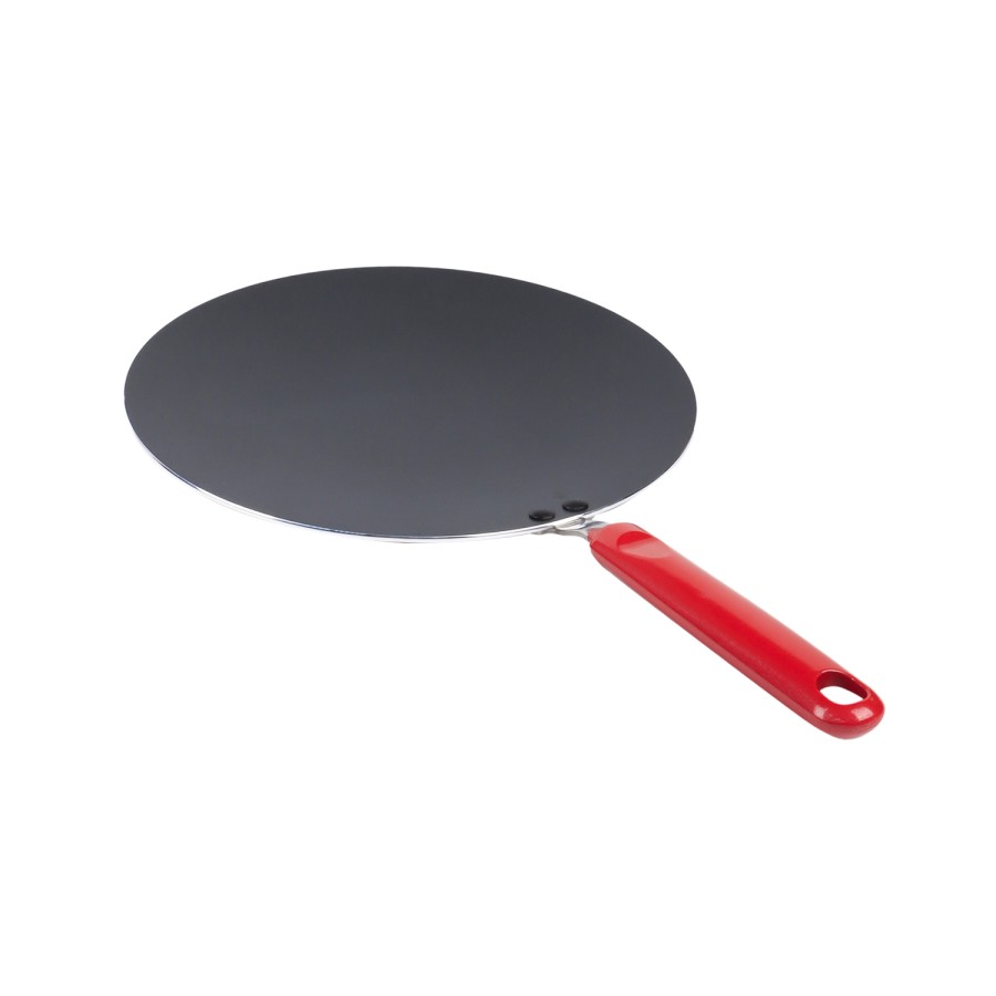 KITCHENMARK Nonstick Aluminium Concave Tawa 28cm - Red