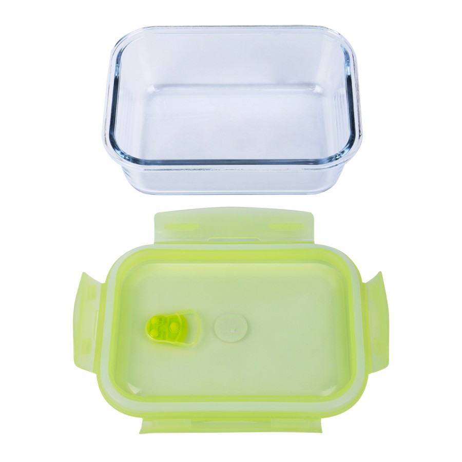 Generic Glass Storage Food Container 1040ml - Green