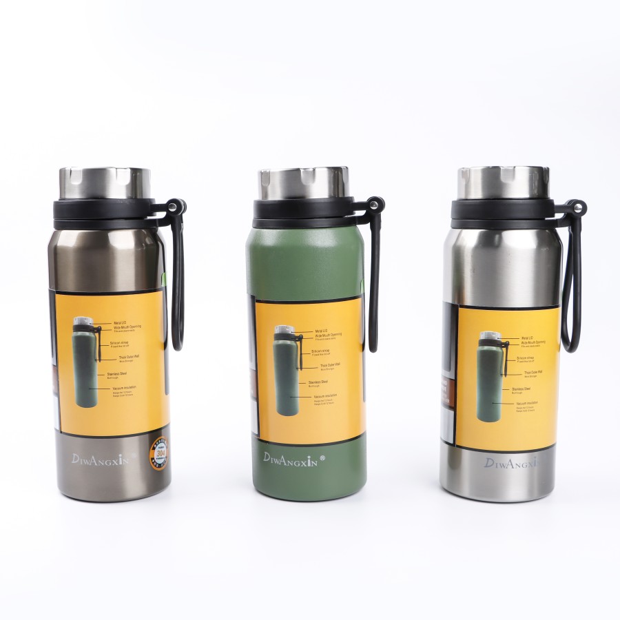 Generic Vacuum Thermos Stainless Steel Bottle 800 mL - 3 Color Pack