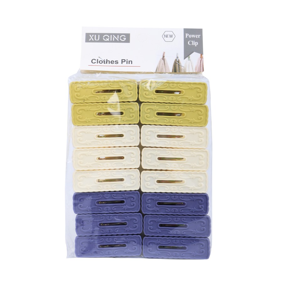 Generic 16pc Plastic Cloth Pegs Clips - Multicolor