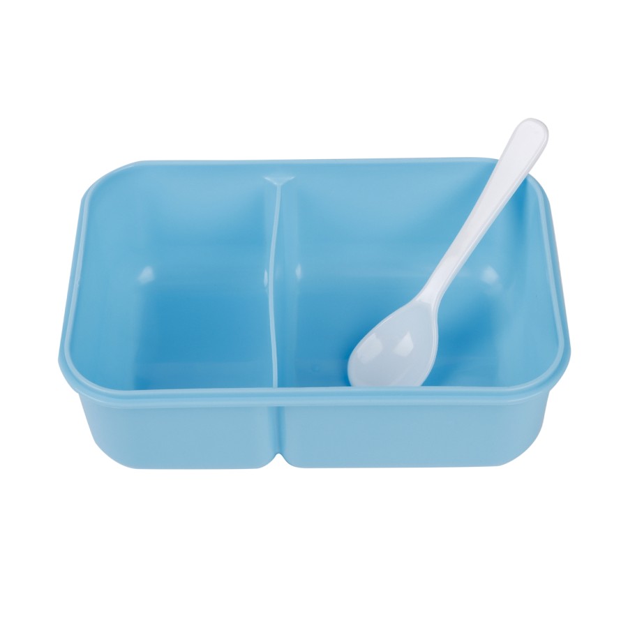 Generic Plastic Rectangular Airtight Lunch Box 20cm - Blue