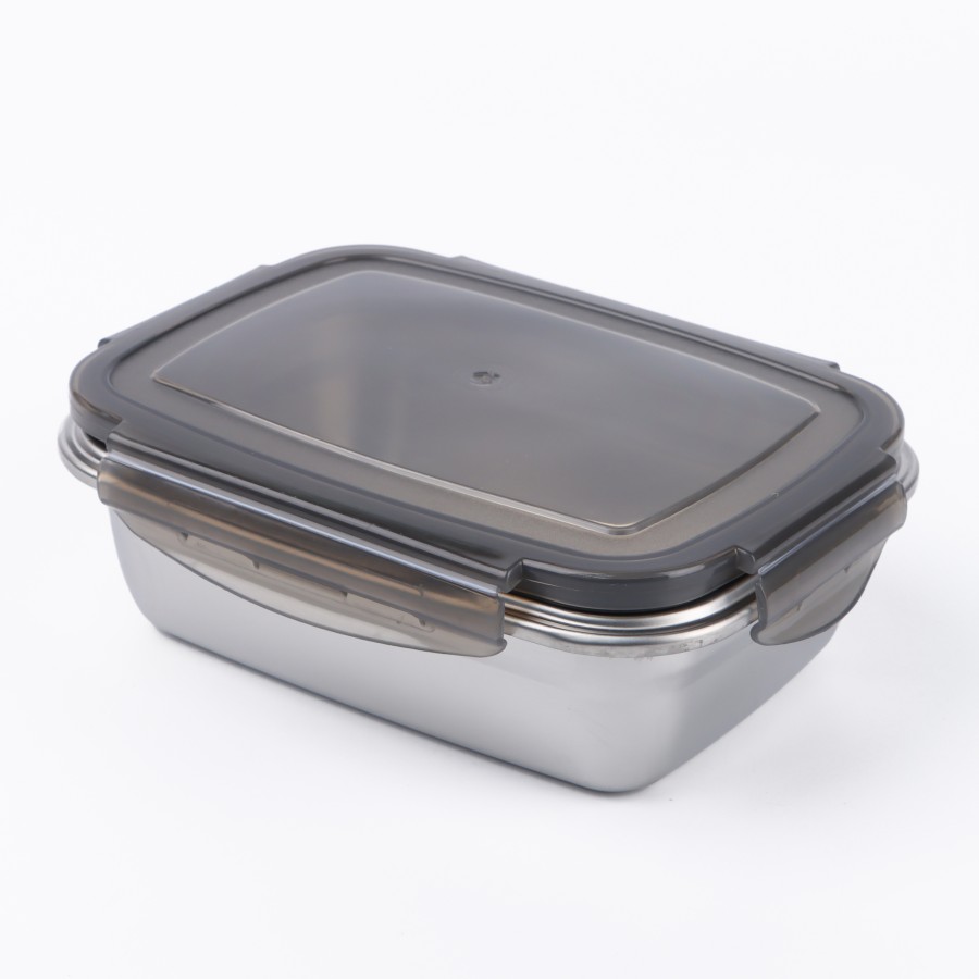 Generic Stainless Steel Airtight Food Container - 600ml Brown