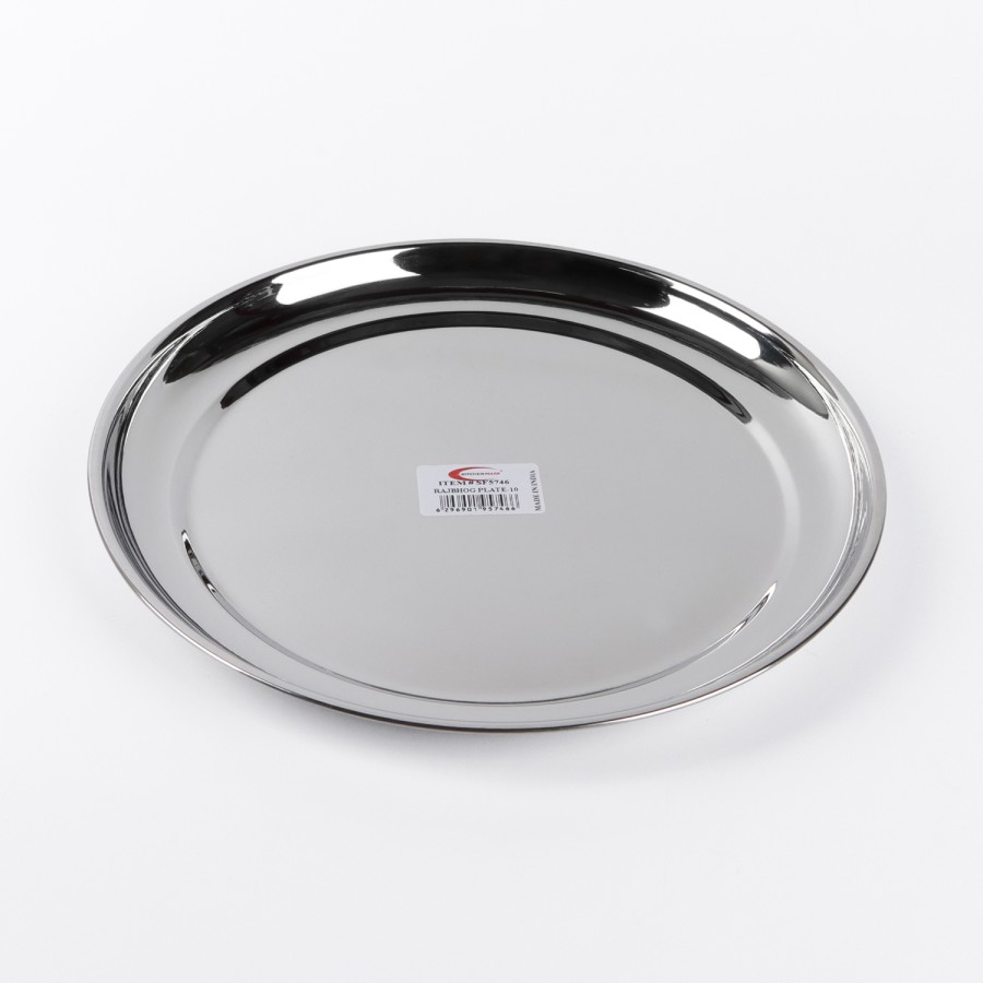 KITCHENMARK Rajbhog Round Steel Plate 10 - 24cm