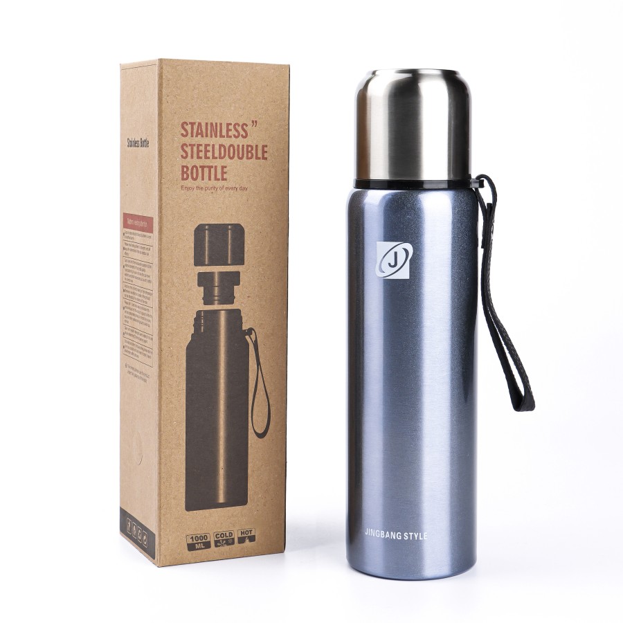 Generic Vacuum Thermos Stainless Steel Bottle 1000 mL - 4 Color Pack