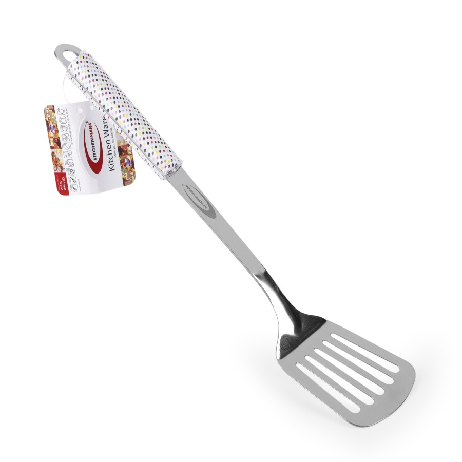 KITCHENMARK Stainless Steel Spatula Turner 37cm - Color Dots