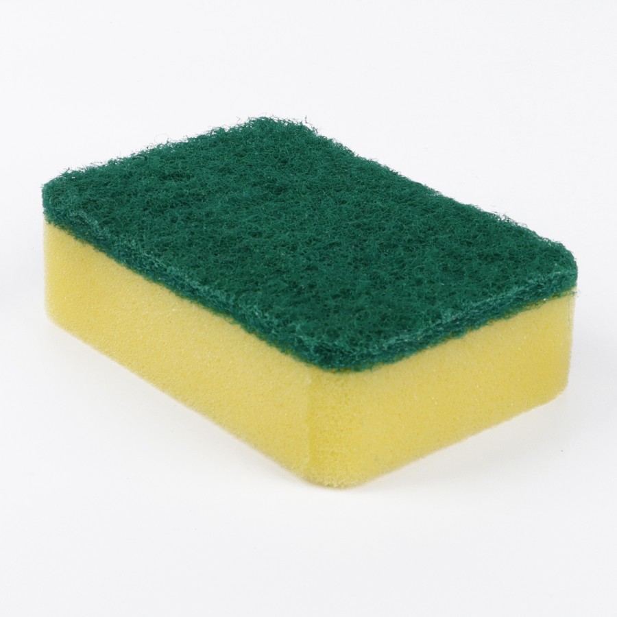 Generic 9pc Rectangular Sponge Scouring Pad 10cm - Yellow